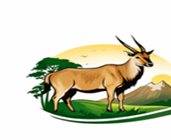 Eland Mountain Lodge emblem — an eland beneath the Chimanimani mountains